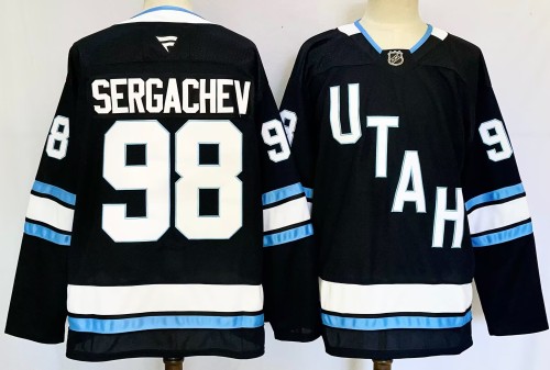Fanatics Utah New Team 98 Mikhail Sergachev Ice Hockey Jersey Black