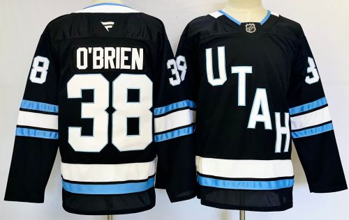 Fanatics Utah New Team 38 Liam O'Brien Ice Hockey Jersey Black
