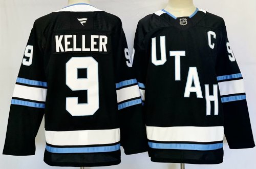 Fanatics Utah New Team 9 Clayton Keller Ice Hockey Jersey Black