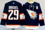 Fanatics Edmonton Oilers 29 Leon Draisaitl Ice Hockey Jersey Navy Blue