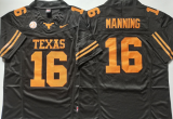 Texas Longhorns 16 Arch Manning College Football Jersey Black Three Dynasties