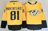 Fanatics Nashville Predators 81 Jonathan Marchessault Ice Hockey Jersey Yellow