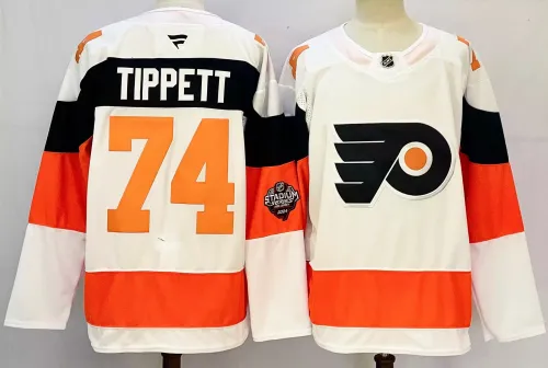 Fanatics Philadelphia Flyers 74 Owen Tippett Ice Hockey Jersey White