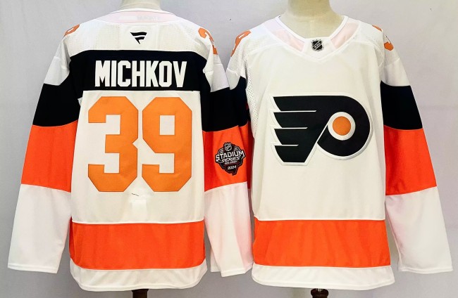 Fanatics Philadelphia Flyers 39 Matvei Michkov Ice Hockey Jersey White