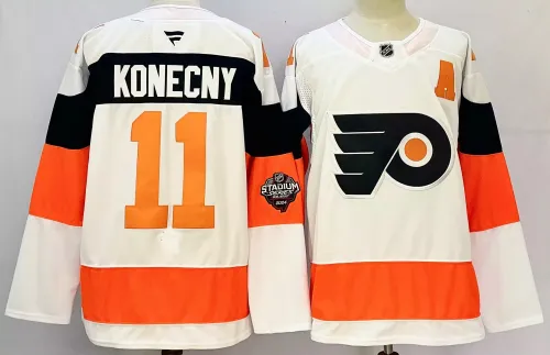 Fanatics Philadelphia Flyers 11 Travis Konecny Ice Hockey Jersey White