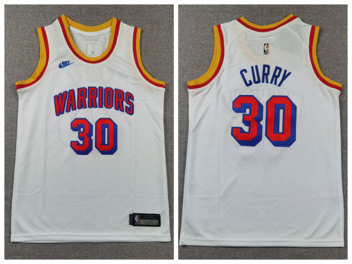 Youth Nike Golden State Warrior 30 Stephen Curry Basketball Jersey White