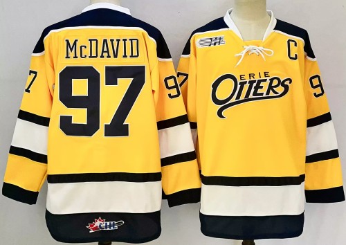 Edmonton Oilers 97 Connor McDavid Ice Hockey Jersey Orange Retro