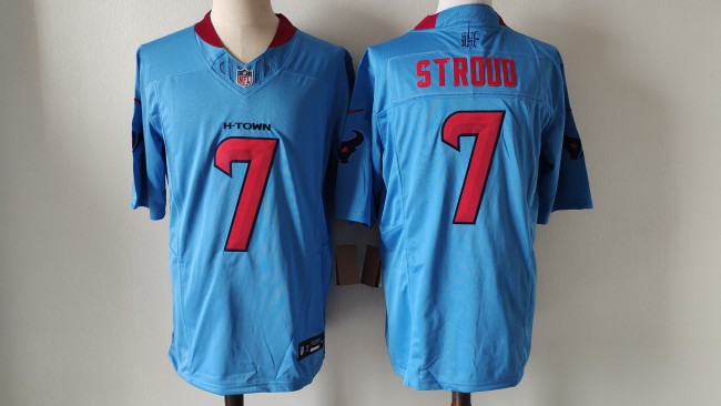 Houston Texans 7 C.J. Stroud Nike Blue Vapor F.U.S.E. Limited Jersey