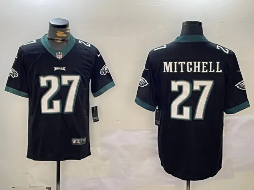 Philadelphia Eagles 27 Quinyon Mitchell Football Jersey Legend Black