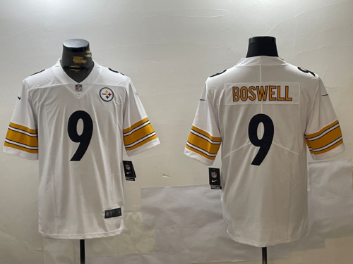 Pittsburgh Steelers 9 Chris Boswell Football Jersey Legend White