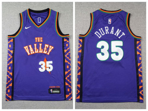 Youth Nike Feinikesi suns 35 Kevin Durant Basketball Jersey Purple City Edition