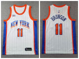 Youth Nike New York Knicks 11 Jalen Brunson Basketball Jersey White City Edition