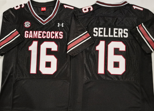 South Carolina Gamecock 16 LaNorris Sellers College Football Jersey Black