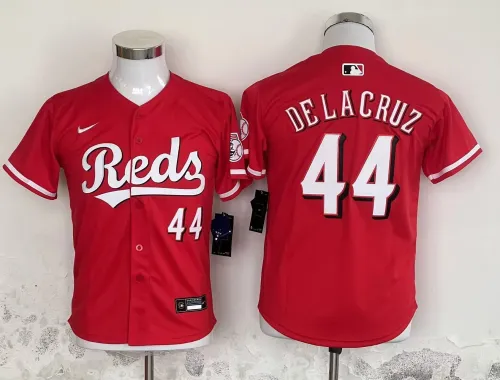Youth Nike Cincinnati Reds 44 Elly De La Cruz Baseball Jersey Red