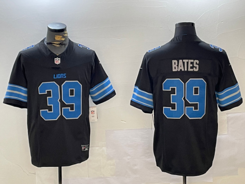 Detroit Lions 39 Jake Bates Football Jersey Black Three Dynasties