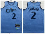 Nike L.A. Clippers 2 Kashi Leonard Basketball Jersey Blue City version