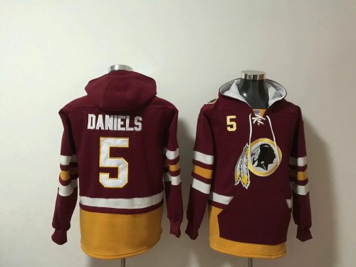 Washington Redskins 5 Jayden Daniels Hoodies Football Jersey Red