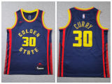 Youth Nike Golden State Warrior 30 Stephen Curry Basketball Jersey Black City Edition