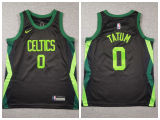 Youth Nike Boston Celtics 0 Jayson Tatum Basketball Jersey Black City version