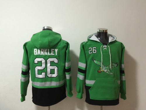 Philadelphia Eagles 26 Saquon Barkley Hoodies Football Jersey Kelly Green