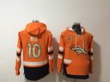 Denver Broncos 10 Bo Nix Hoodies Football Jersey Orange