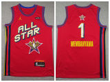 All Star Jordan San Antonio Spurs 1 Victor Wembanyama Basketball Jersey Red