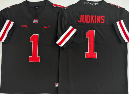 Ohio State 1 Quinshon Judkins College Football Jersey Black Three Dynasties