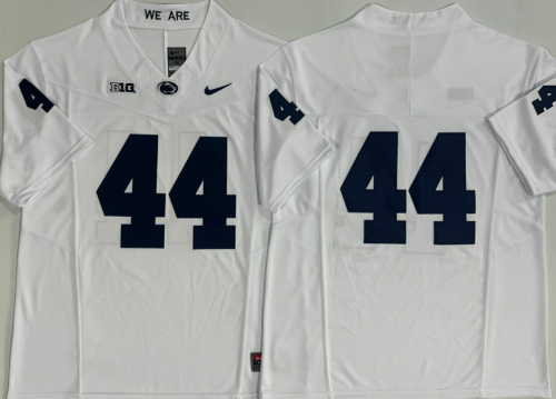 Penn State Nittany Lions 44 NO name College Football Jersey White Three Dynasties