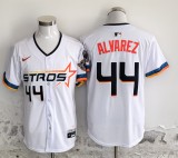 Nike Houston Astros 44 Yordan Alvarez Baseball Jersey White