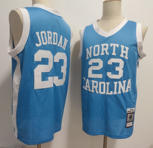 North Carolina 23 Michael Jordan College Basketball Jersey1983-84 Blue Retro
