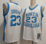 North Carolina 23 Michael Jordan College Basketball Jersey1983-84 White Retro