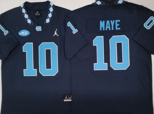 North Carolina 10 Drake Maye Limited College Basketball Jersey Navy Blue