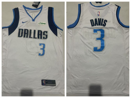 Nike Dallas Mavericks 3 Anthony Davis Basketball Jersey White