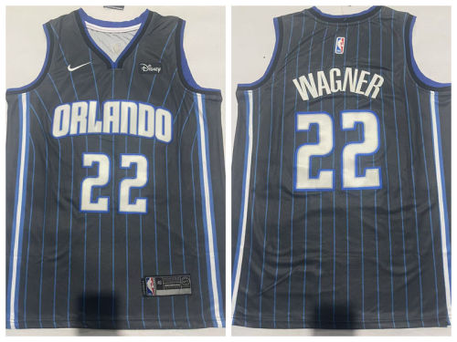 NIke Orlando Magic 22 Franz Wagner Basketball Jersey Black