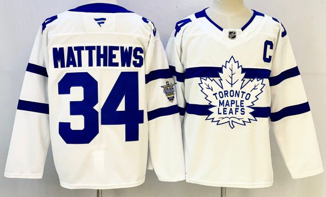Fanatics Toronto Maple Leafs 34 Auston Matthews  Hockey Jersey White