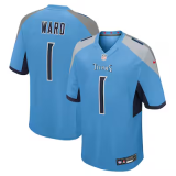 Tennessee Titans 1 Cameron Ward Football Jersey Legend Blue