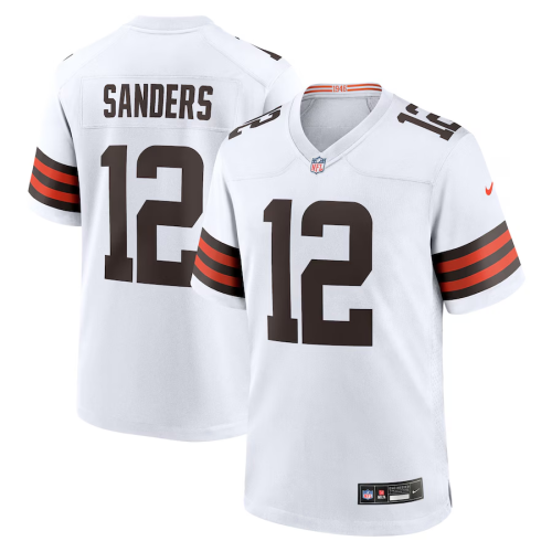 Cleveland Browns 12 Shedeur Sanders Football Jersey Legendary White
