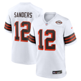 Cleveland Browns 12 Shedeur Sanders Football Jersey Legendary White