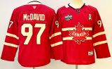 Youth CANADA Fanatics Edmonton Oilers 97 Connor McDavid Ice Hockey Jersey Red