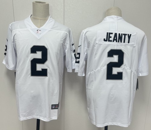 Oakland Raiders 2 Ashton Jeanty Football Jersey Legend White