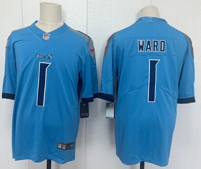 Tennessee Titans 1 Cameron Ward Football Jersey Legend Blue