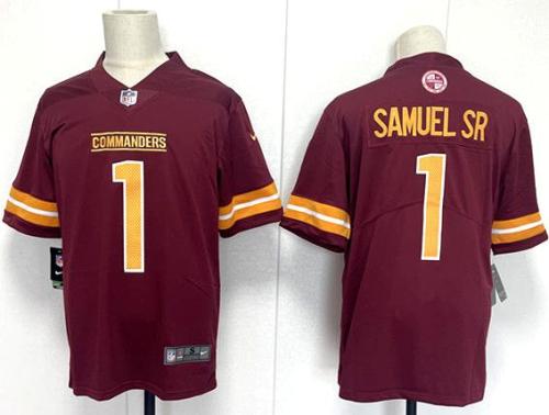 Washington Redskins 1 Deebo Samuel Sr Football Jersey Legend Red