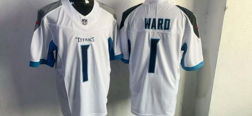 Tennessee Titans 1 Cameron Ward Football Jersey White Three Dynasties