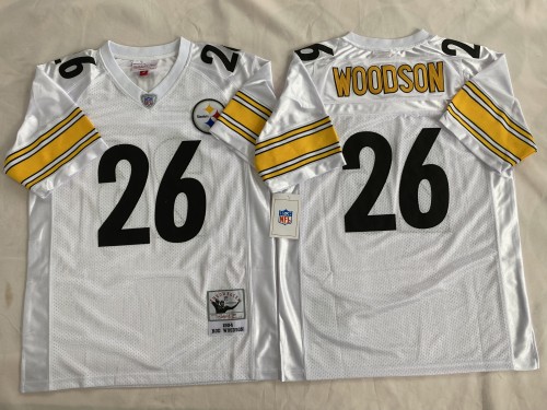 Pittsburgh Steelers 26 Rod Woodson Football Jersey White Retro