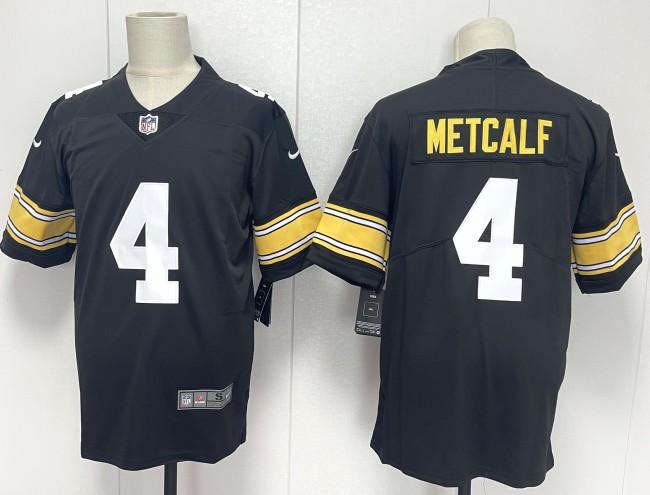 Pittsburgh Steelers 4 DK Metcalf Football Jersey Legend Black