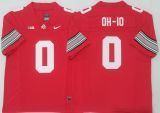 Ohio State 0 OH-IO College Football Jersey Red Three Dynasties