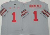 Ohio State1 BUCKEYES College Football Jersey Gray Three Dynasties
