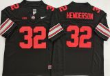 Ohio State 32 TreVeyon Henderson College Football Jersey Black Three Dynasties