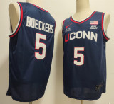 Uconn Huskies 5 Paige Bueckers College Basketball Jersey Navy Blue