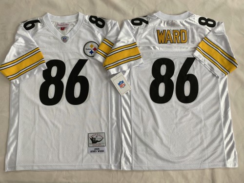 Pittsburgh Steelers 86 Hines Ward Football Jersey White Retro
